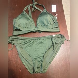 Shade & Shore Olive Bikini Set